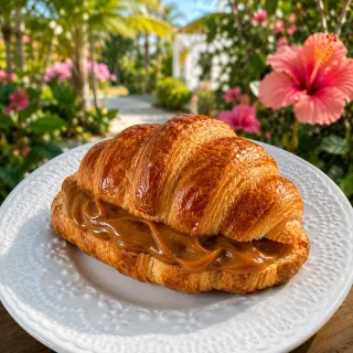 Croissant com Doce de leite