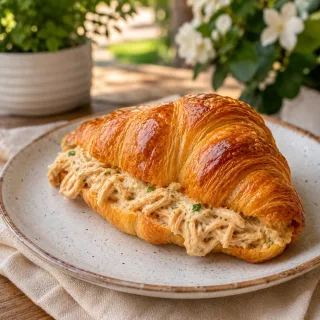 Croissant Jardim de Minas com frango cremoso